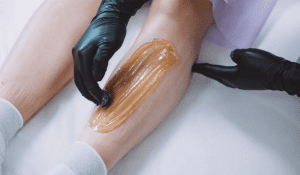 Professional underarm sugaring hair removal for sensitive skin at Sugar Fairy